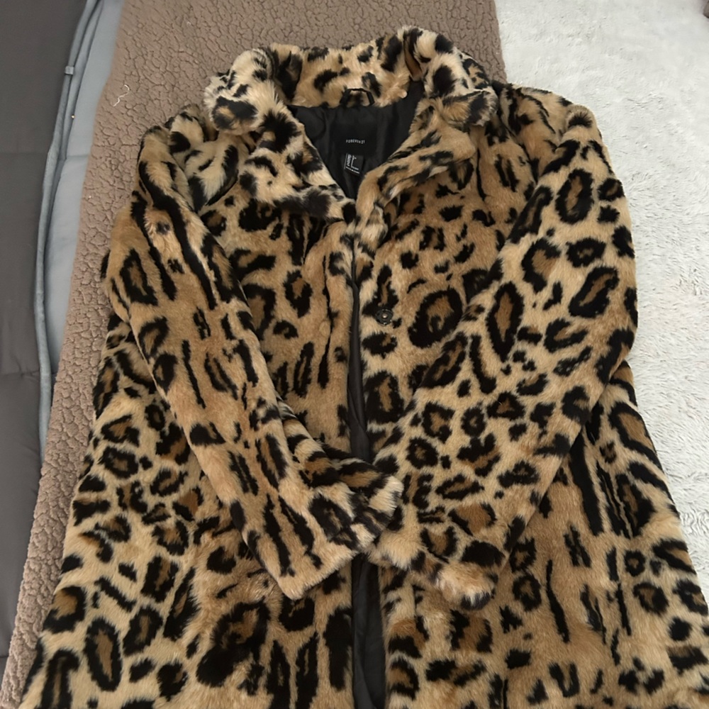 Forever 21 Leopard Coat